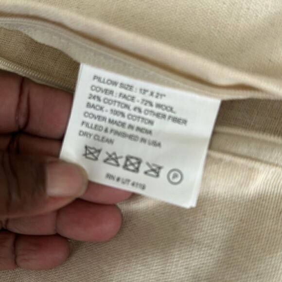 Magnolia Home Boho Style Rectangular Throw Pillow Cover 13”x21” - Picture 6 of 7